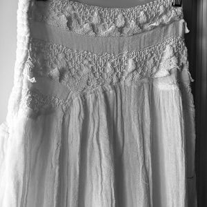 gorgeous white gauze harem pant